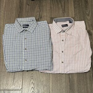 Slim Fit BAR III Men's Casual Checkered Shirts